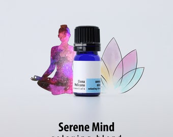 Essential Oil Blend for Calming and Relaxing Mind 5 ml -Serene Mind, Stress Relief Gift, Insomnia & Anxiety Relief, Therapeutic Grade