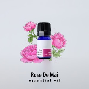 Rose De Mai Essential Oil 100% pure, 2ml Or 5ml, Indian, Cabbage Rose Centifolia Essential Oil, Dropper Bottle, Aromatherapy Gift For Wife image 1