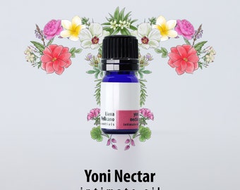 Yoni Nectar Intimate Essential Oil Blend, All Natural Vaginal care, Intimate Cleansing Yoni Oil, Sexual Wellness