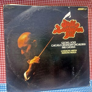 Beethoven 9th Choral Symphony Orchestra, George Solti, director, Chicago Symphony Orchestra and Chorus, 1966, 4 long play vinyl records, NEW
