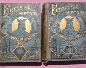 Book: Pictorial History of the World - 2 volumes, Very good condition