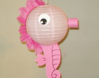 Seahorse Paper Lantern Party Decorations Baby Shower Room Etsy