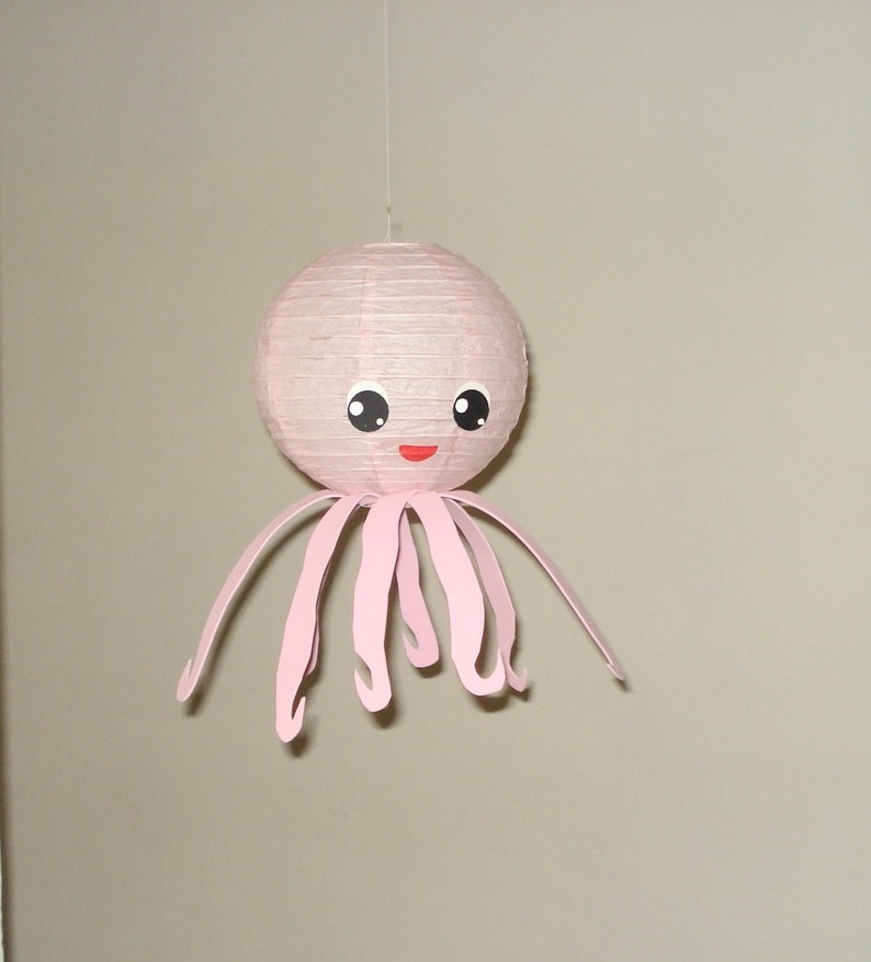 Party Decorations nursery decor. Room Decor Baby Shower pink octopus Paper Lantern