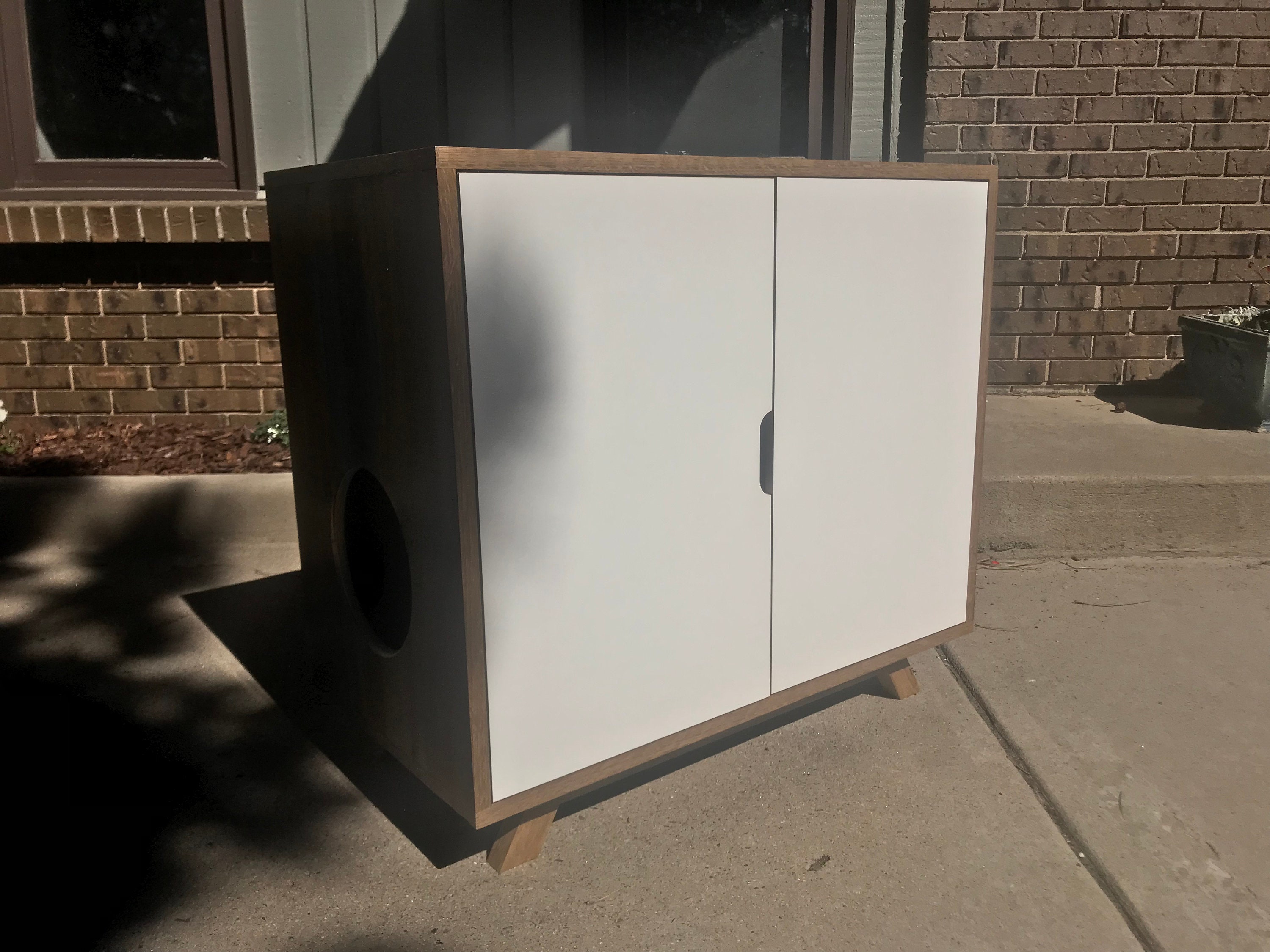 Mid Century Modern Cat Cat House Litter Box Etsy