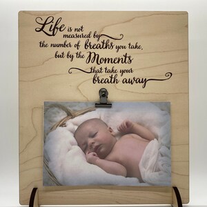 Life is not measured by the breaths you take wood sign home decor, baby shower gift, family wood sign, home wall art, wooden sign