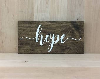 Hope Sign Etsy