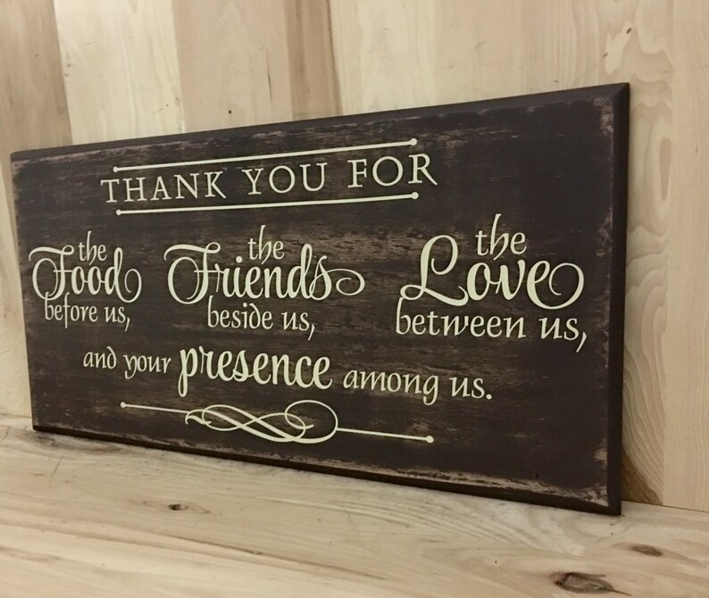 Thank You Wood Sign Wood Sign Scripture Christian Wall Art Etsy