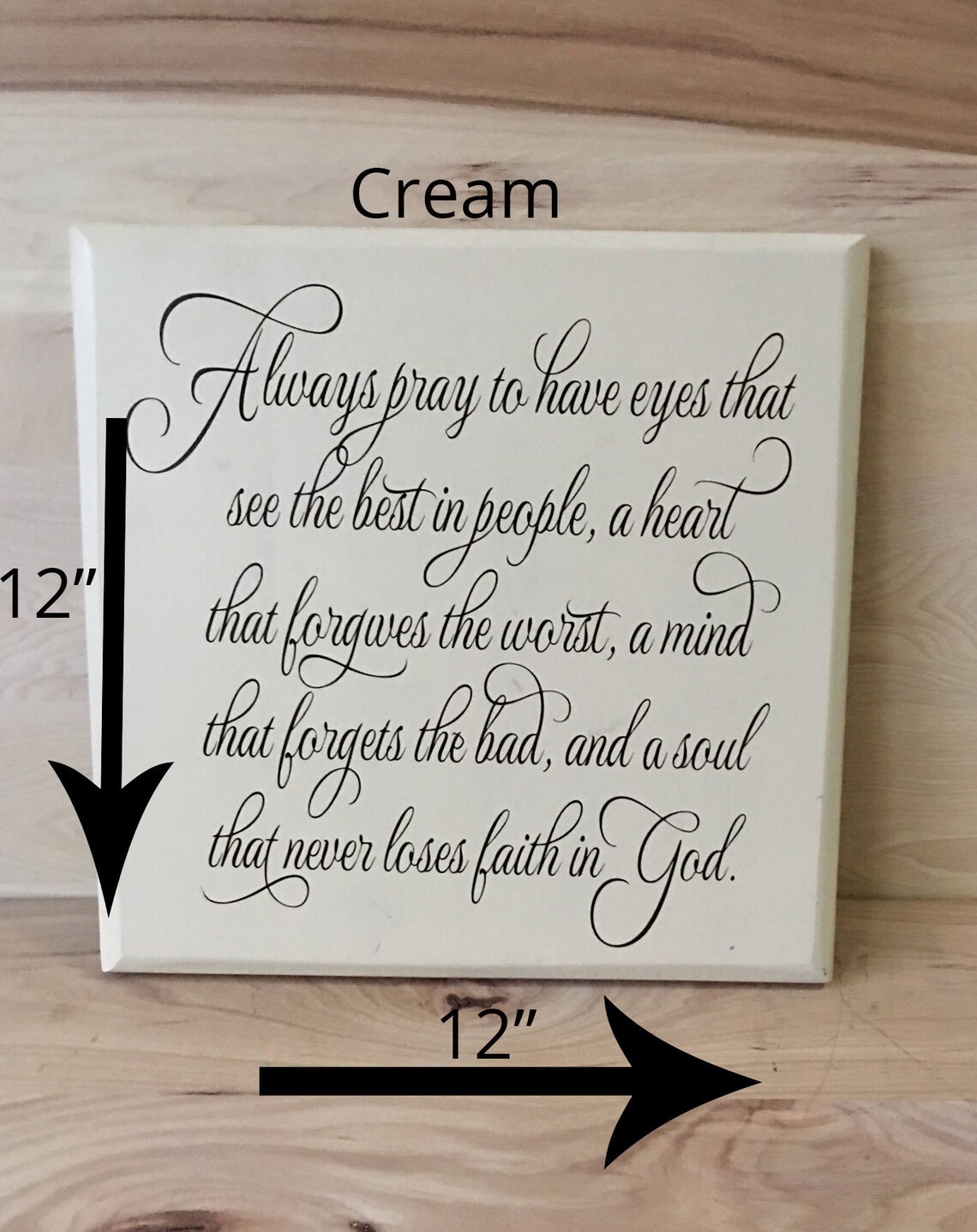 Always Pray Custom Sign, Christian Wall Art, Religious Sign, Religious ...
