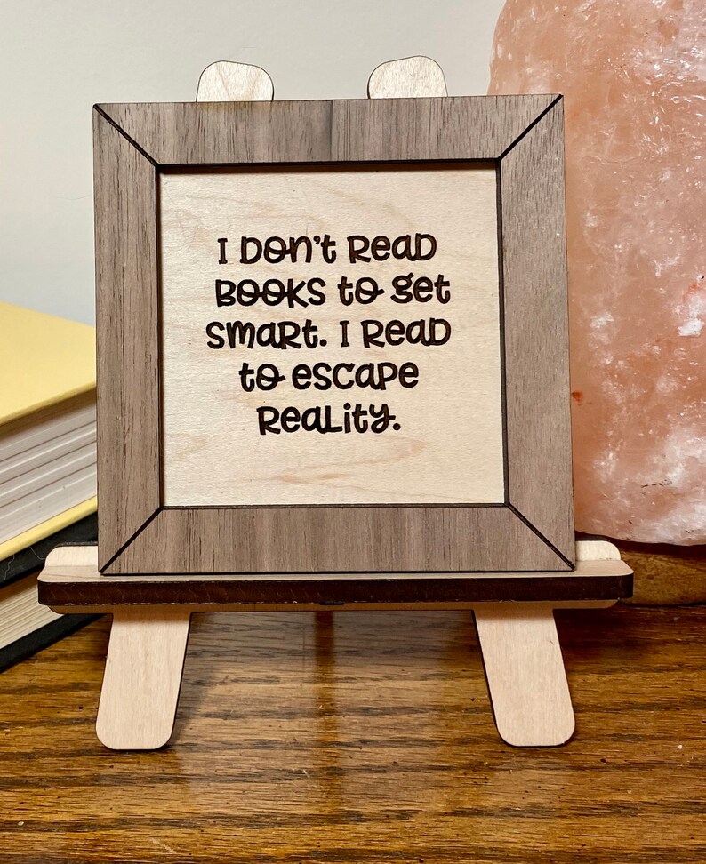 Reading Custom Wood Sign Wood Reading Sign Gift for Reader Etsy