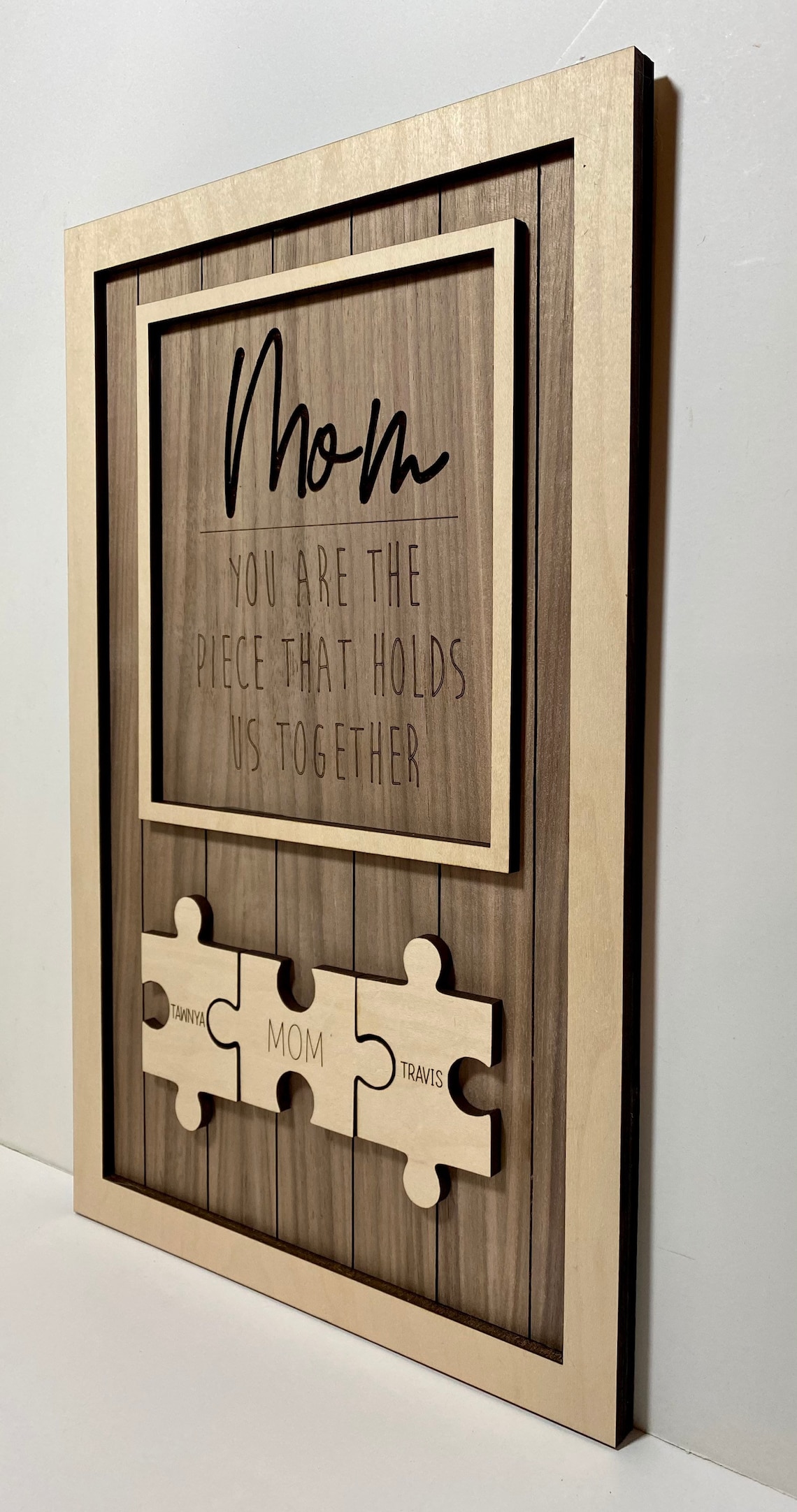 Personalized Mom Wood Sign Home Decor Gift for Mom Etsy