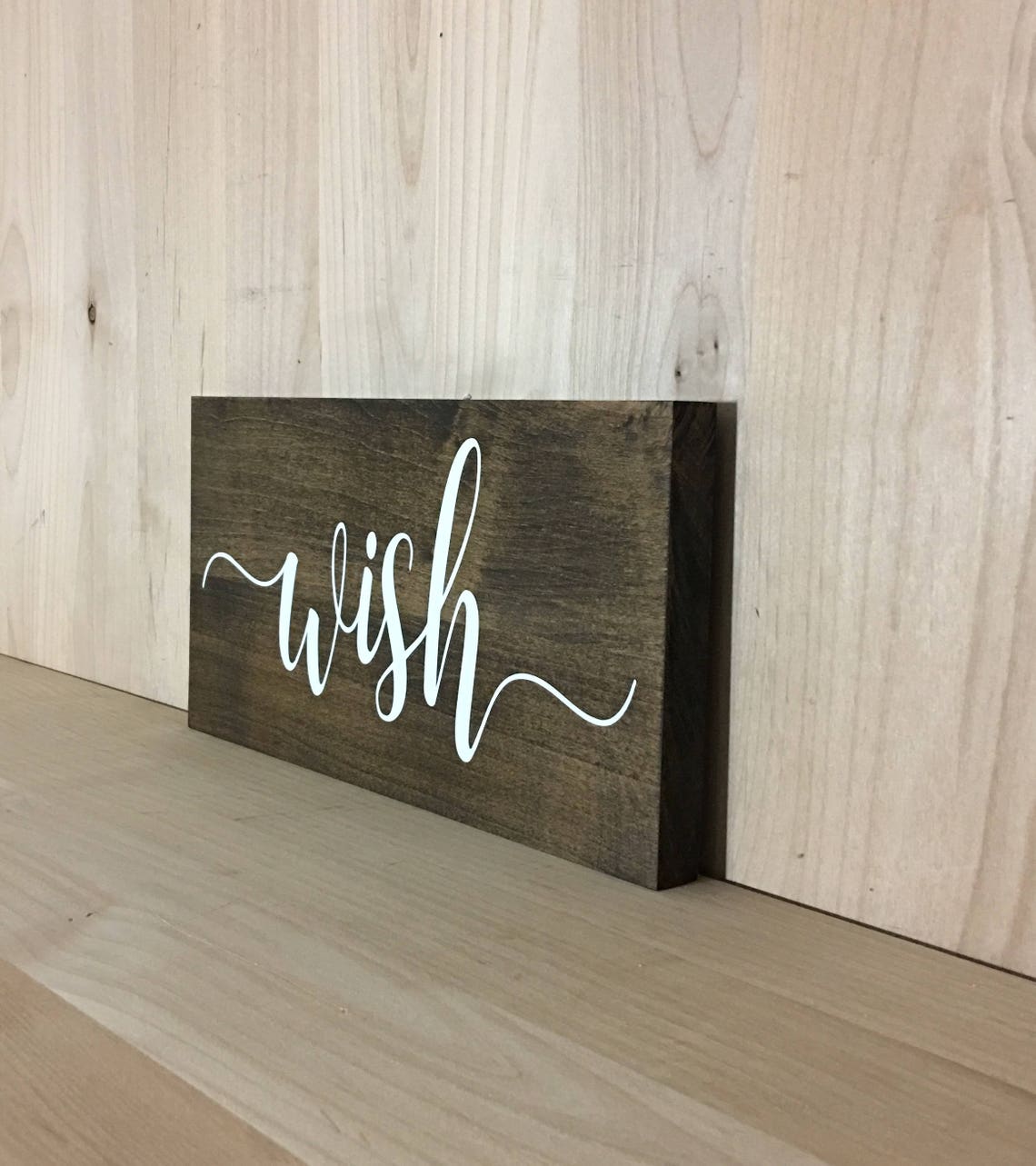 Wish Wood Sign Wish Wall Decor Wish Home Decor Wall Art Etsy