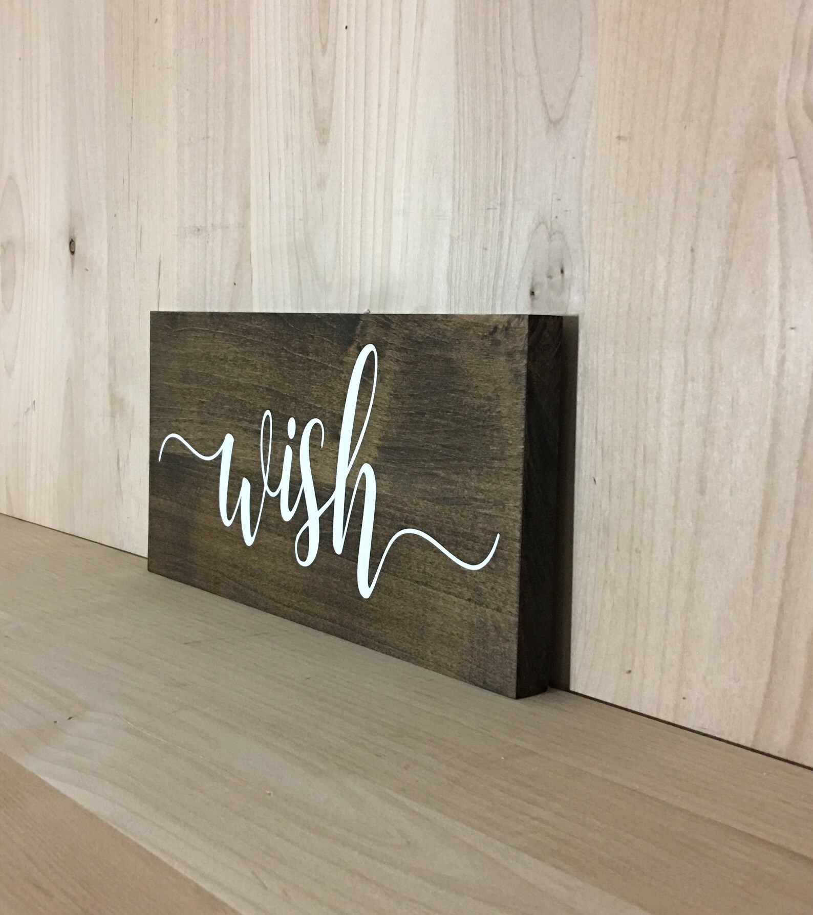 Wish Wood Sign Wish Wall Decor Wish Home Decor Wall Art Etsy