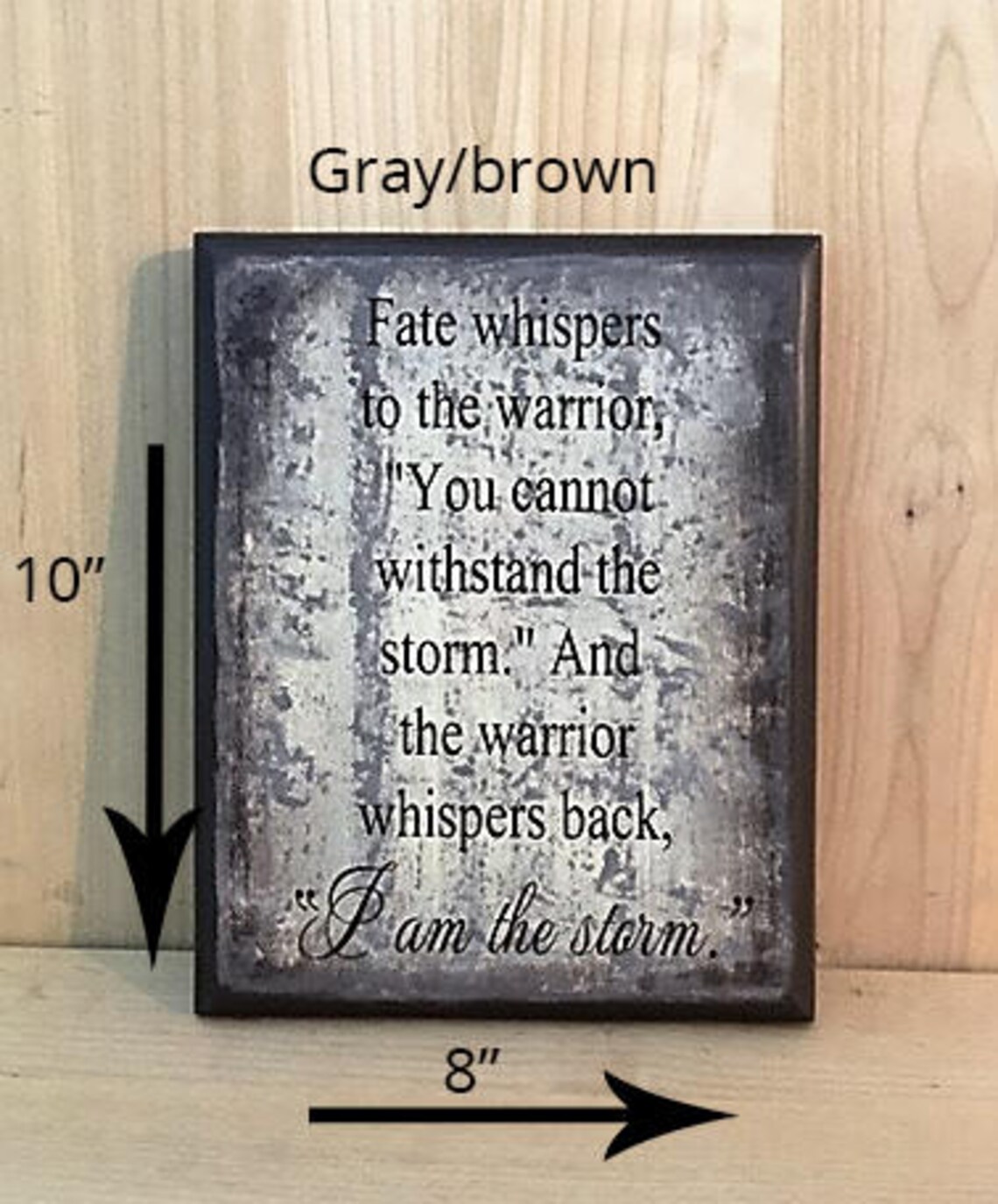Download I am the storm sign inspirational quote uplifting wood ...