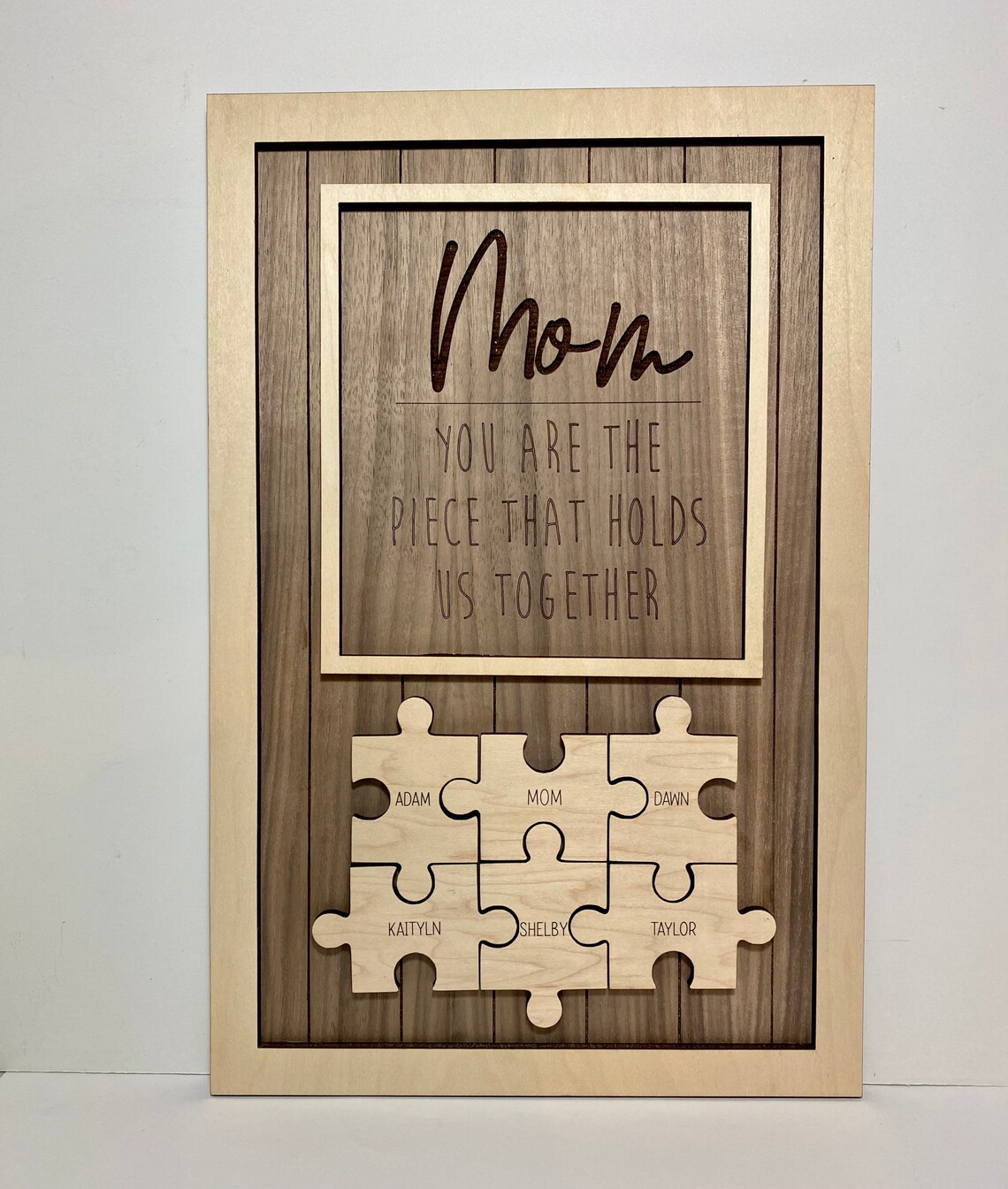 Personalized Mom Wood Sign Home Decor Gift for Mom Etsy