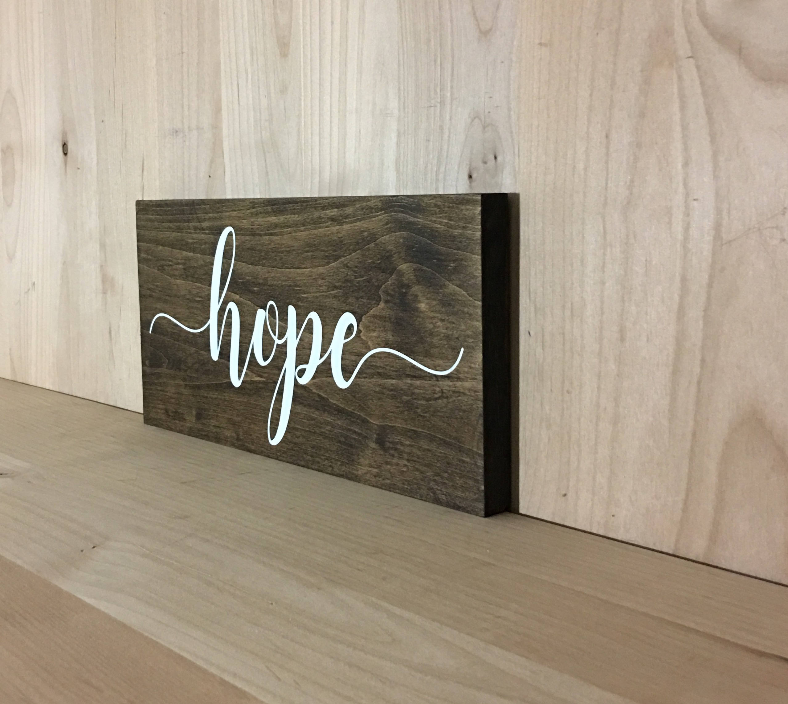 Hope Wood Sign Hope Wall Decor Hope Home Decor Wall Art Etsy