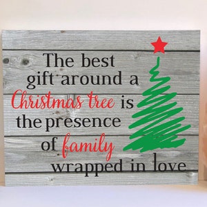 Family Christmas Wood Sign, Wood Christmas Sign,christmas Wood Decor ...
