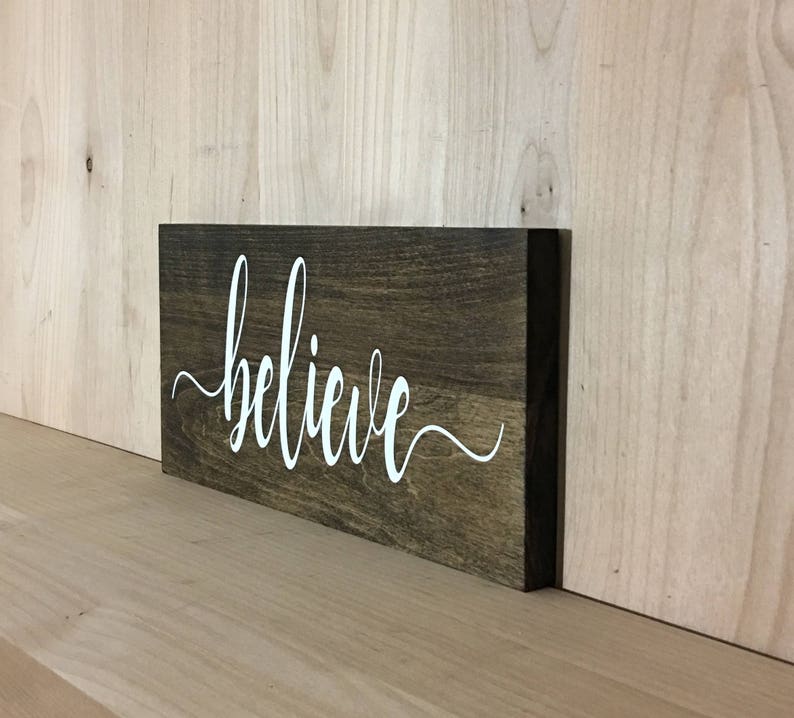 Believe Wood Sign Believe Wall Decor Believe Home Decor Wall Etsy