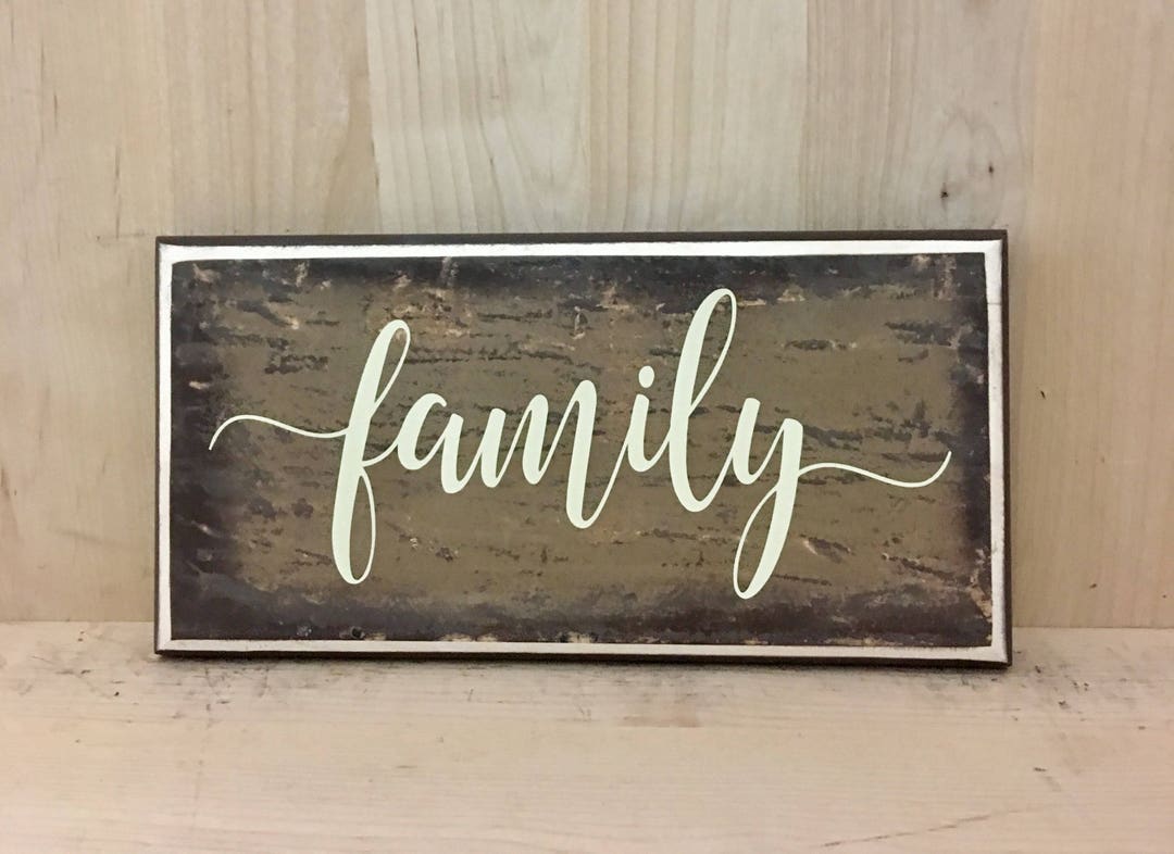 Family Sign, Family Wood Sign, Country Home Decor, Rustic Home Decor ...
