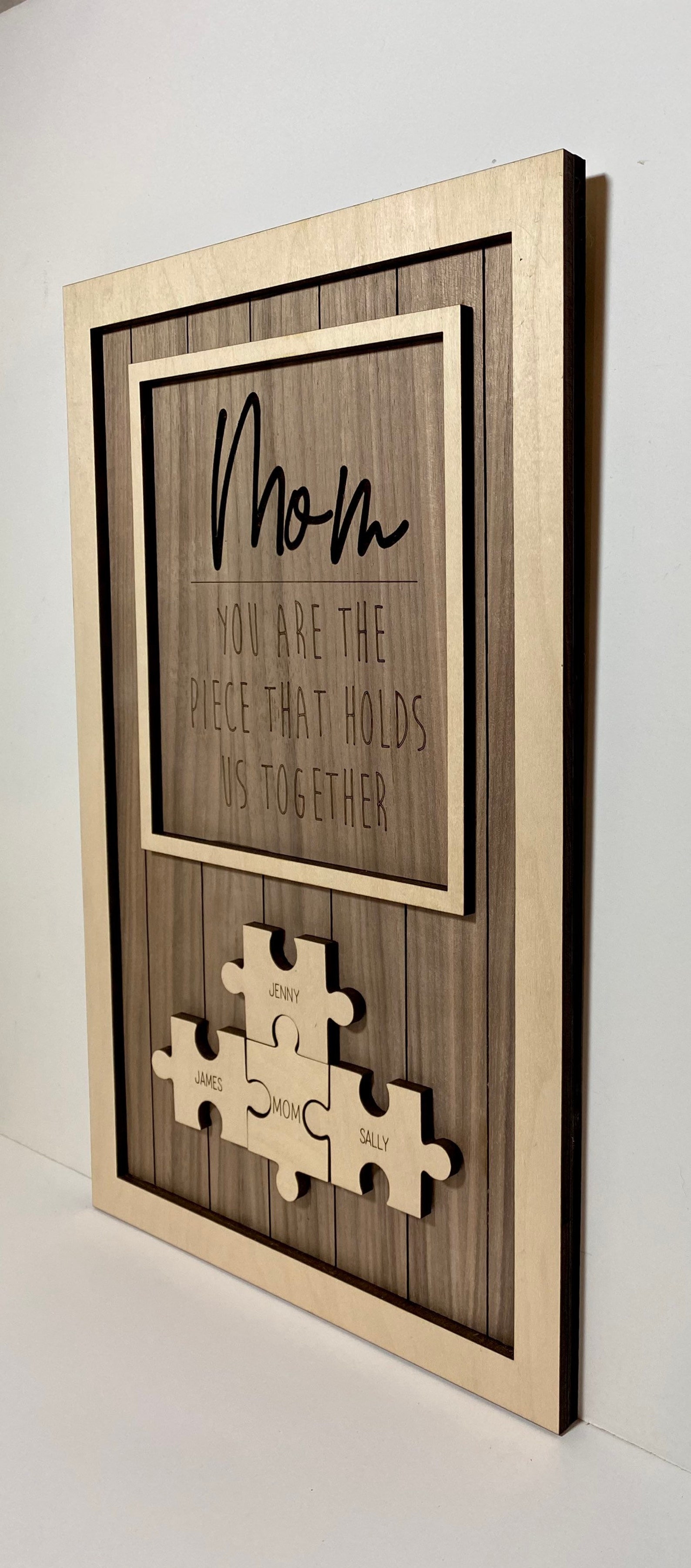 Personalized mom wood sign home decor gift for mom Etsy