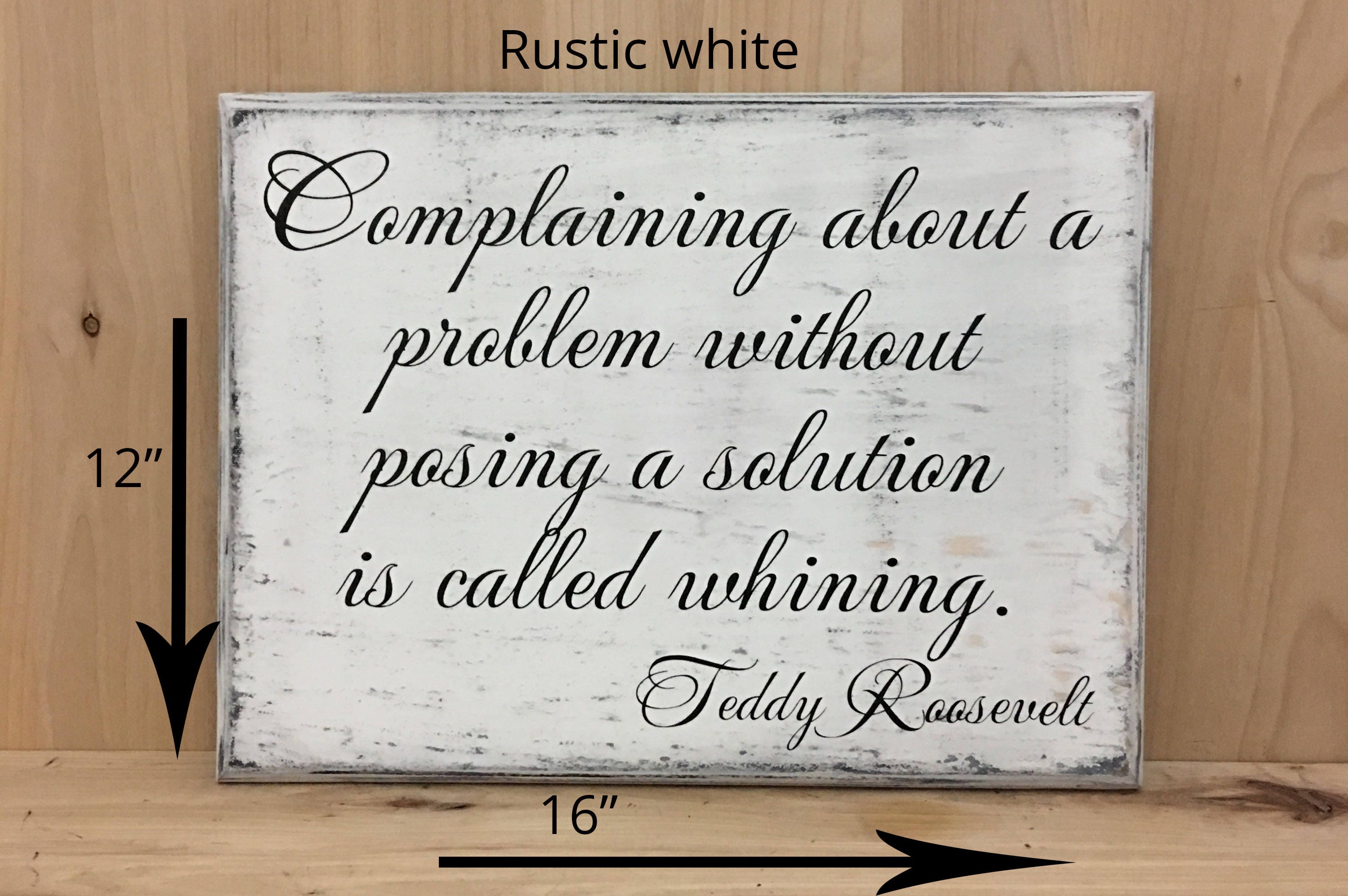 Teddy Roosevelt quote inspirational quote complaining | Etsy