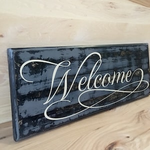 Welcome custom wood sign, welcome sign front door, new home gift, new home housewarming gift, gift for her, birthday gift, wall art