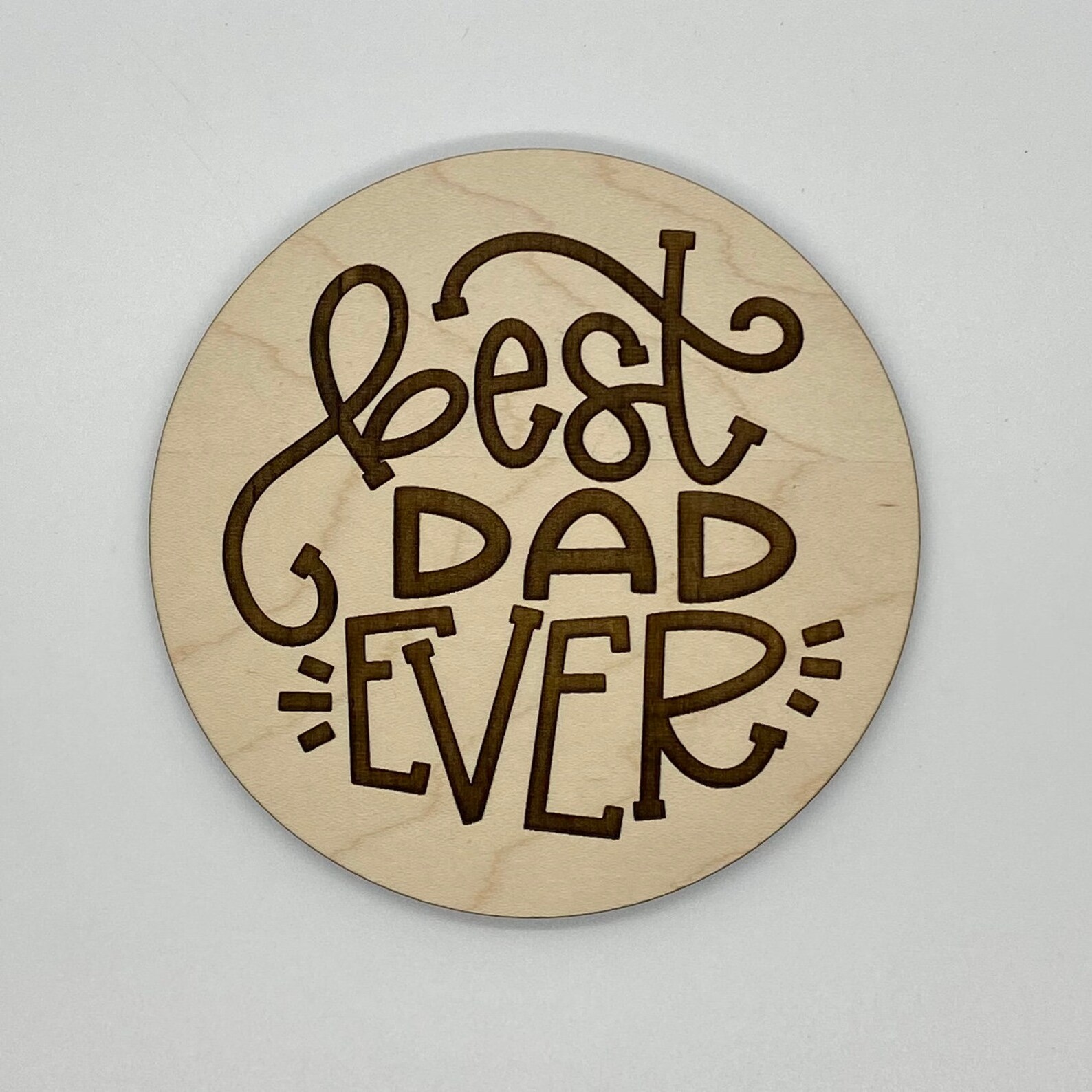 Best Dad Ever Wood Sign Home Decor Gift for Fathers Day Etsy