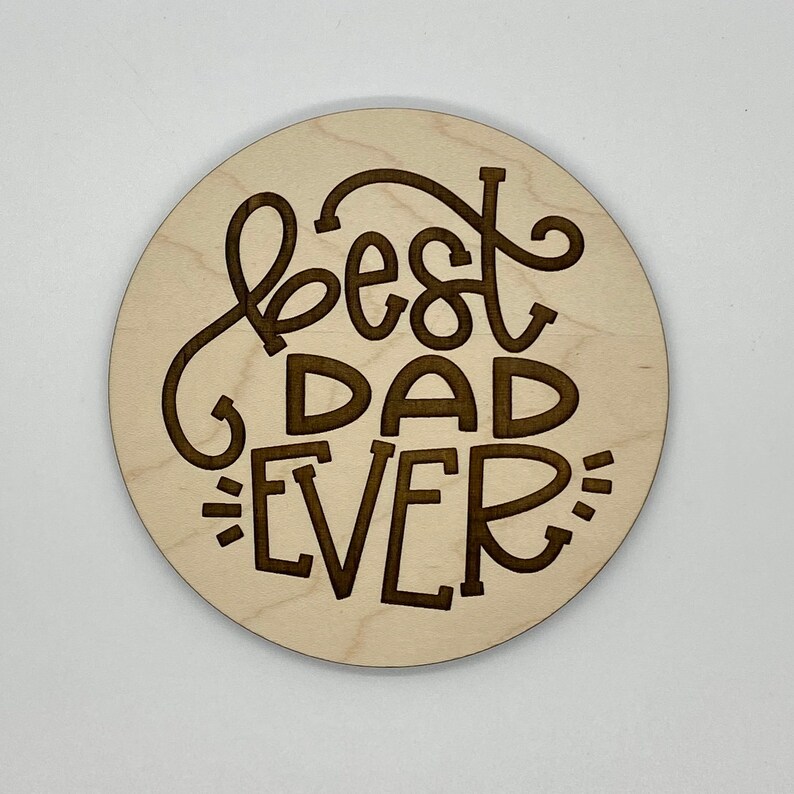Best dad ever wood sign home decor gift for fathers day Etsy