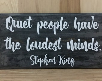 Stephen King wood sign quote, inspirational quote, custom wooden sign, book lover gift,  positive quote, inspirational wall art