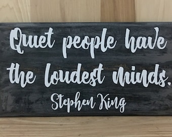 Stephen King wood sign quote, inspirational quote, custom wooden sign, book lover gift,  positive quote, inspirational wall art