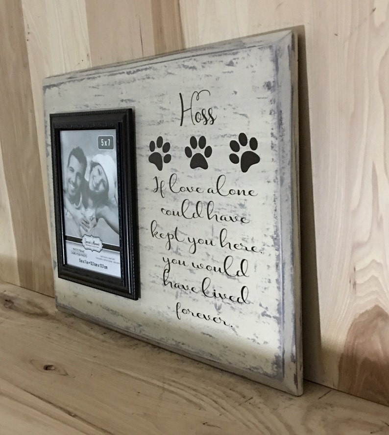 Personalized sign pet sympathy gift pet memorial frame pet