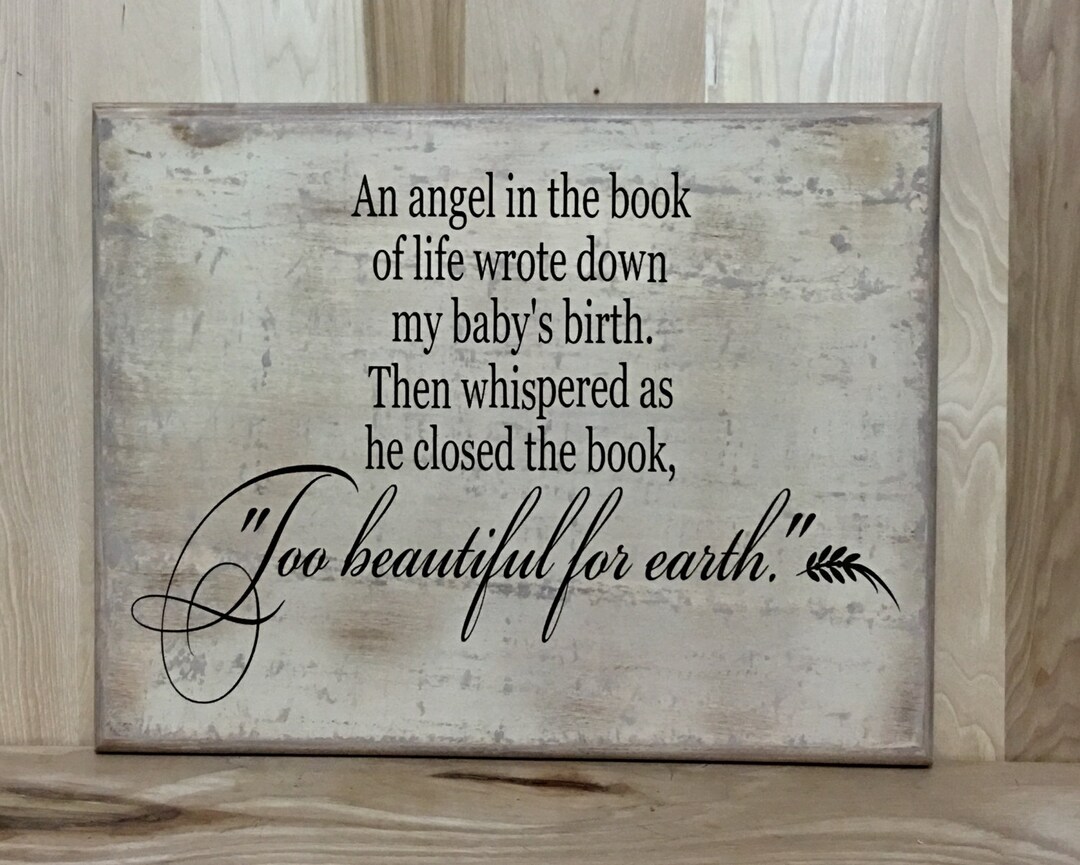 Memorial Sign, Pregnancy Loss, Baby Loss, Loss of a Child, Loss of Baby