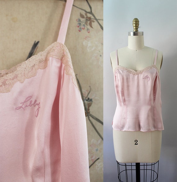 1930s Camisole / Vintage 30s 40s "Libby" Lounge To