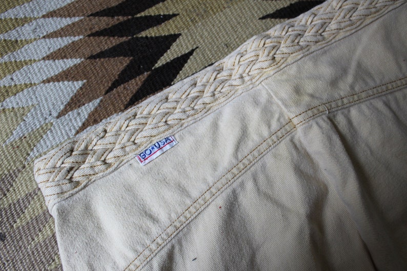 1970s Pants Vintage 70s Tan Cotton Pants L