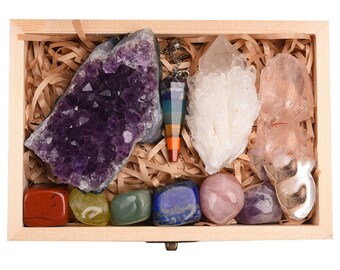Natural crystal quarry gift Box
