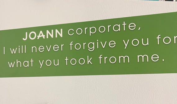 Joann Fabric Bumper Sticker Funny