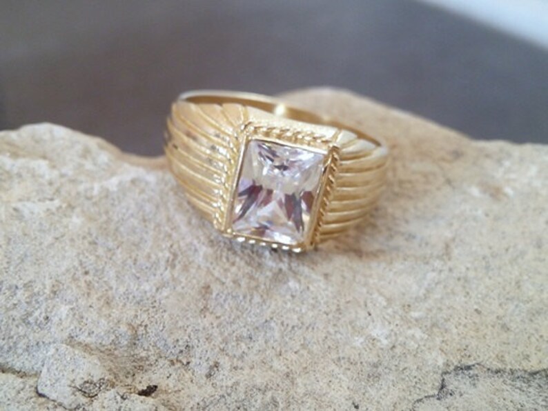 SALE Mens gemstone ringunisex statement ring gift for Etsy