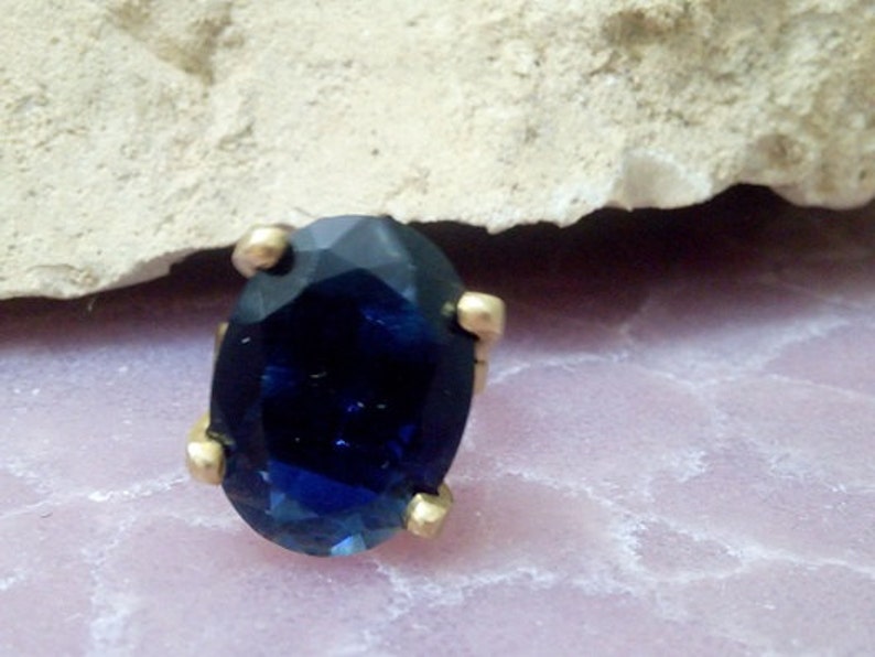 Blue ring, cocktail ring, Dark Sapphire ring, gold ring, gemstone ring, Royal blue ring, birthstone rings, bridesmaid rings, wedding gifts image 3