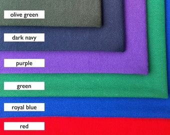 100% Cotton Fleece Fabric, USA Made, Heavy Sweater Knit By Yard, Matching Rib Sold Separately
