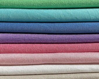 60” Bamboo & Rayon 4-Way Stretch with Spandex Solid Jersey Knit Fabric By the Yard