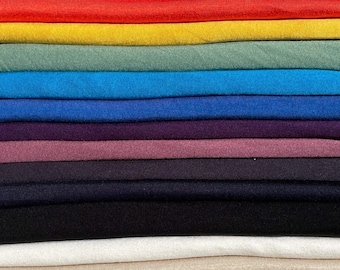 60” Bamboo & Rayon 4-Way Stretch with Spandex 200 GSM Solid Jersey Knit Fabric By the Yard