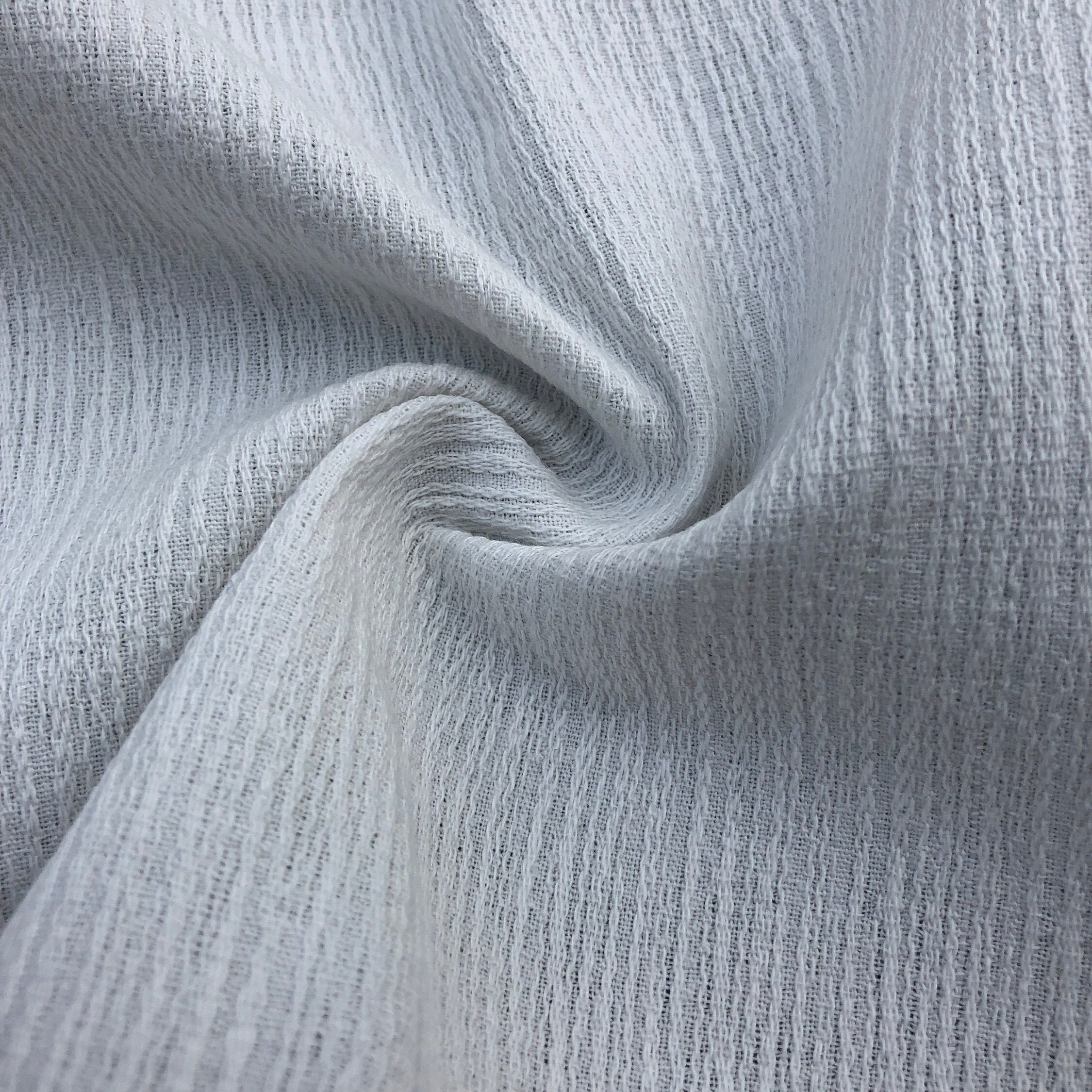 56 100 Cotton Sandbar Crepe Crepon Winter White Woven Fabric By the Yard