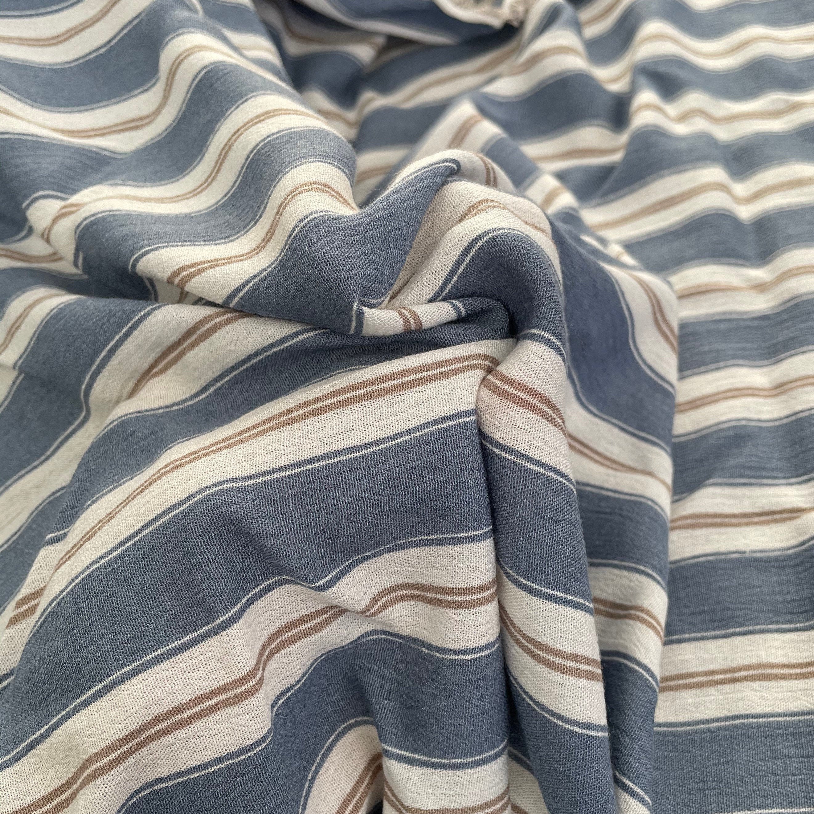 Striped Chambray Fabric 