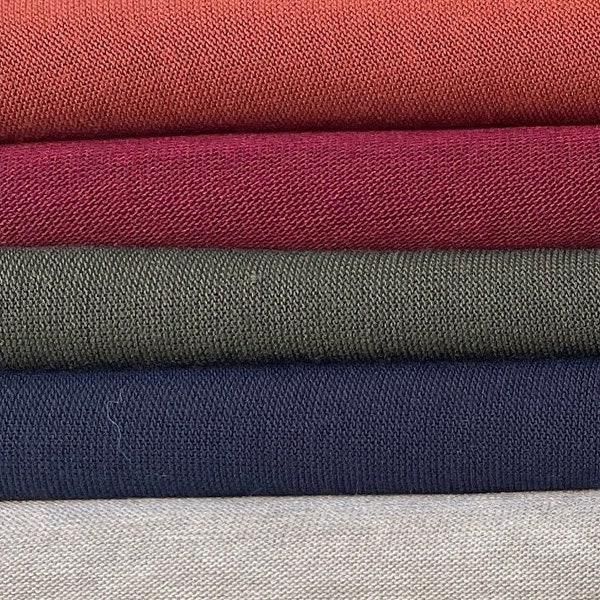 60" Cashmere Brushed Alpaca Rayon Spandex with Stretch 200 GSM Knit Fabric By the Yard