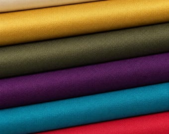 58" Cotton Rayon Dull Satin 5 OZ Light Apparel &  Woven Fabric By the Yard