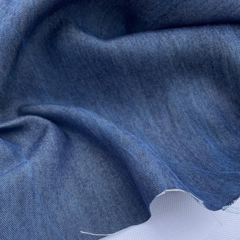 Japansk Tencel-denim - mjukt, andningsbart lyocelltyg, metervara bild 1