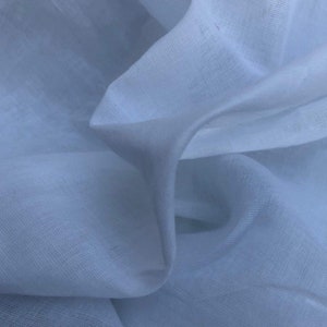 56&quot; 100% Organic Cotton Voile White Woven Fabric By the Yard