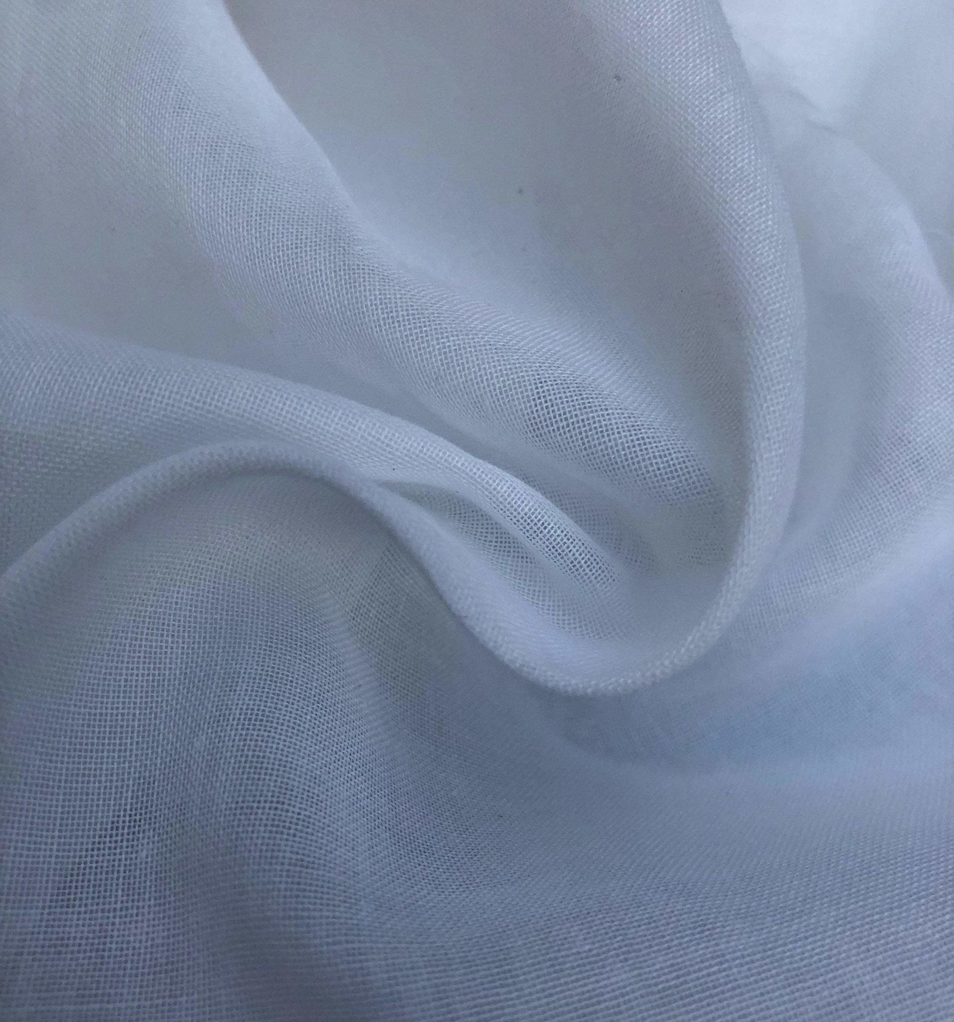 58 PFD White Greige Goods 100% Rayon Faille Ghost Woven Fabric By the Yard