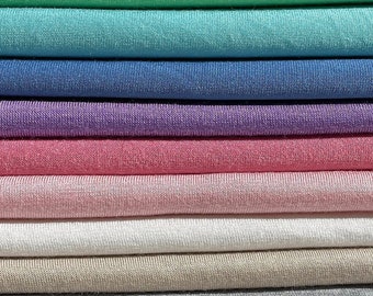 60” Bamboo & Rayon 4-Way Stretch with Spandex Solid Jersey Knit Fabric By the Yard