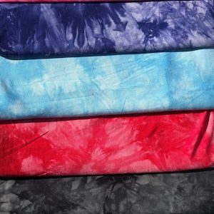 60” Bamboo 4-Way Stretch with Spandex Tie Dye Tie Dyed Apparel Jersey Knit Fabric By the Yard