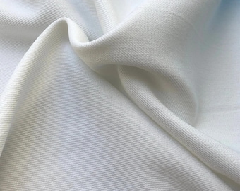 60" 100% Polyester Gabardine Twill White Woven Fabric For Apron